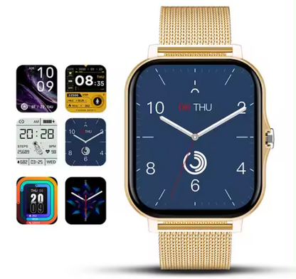 Elegant Smartwatch | Health & Activity Tracker with Touchscreen | Stylish Accessory for Active Women