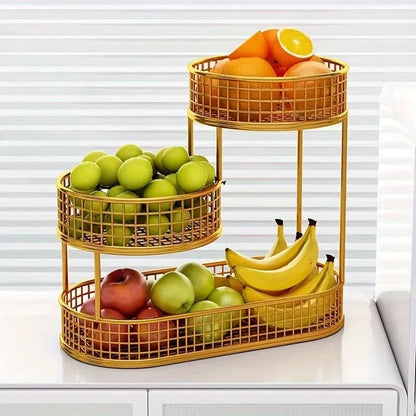 ORGANIFLOW – Stylish Fruit Storage Stand for Countertop Display