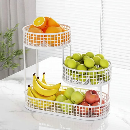 ORGANIFLOW – Stylish Fruit Storage Stand for Countertop Display