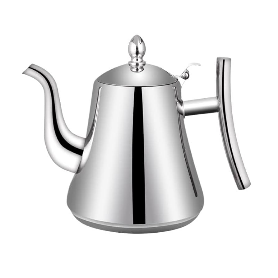 Elegant Stainless Steel Teapot with Integrated Infuser for Perfect Brewing