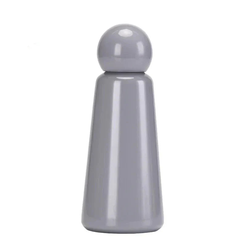 Stainless Steel Insulated Water Bottle 17 oz Double-Wall Vacuum Flask Two-Tone Color for Sports Travel Gym School Office Leak-Proof Lid