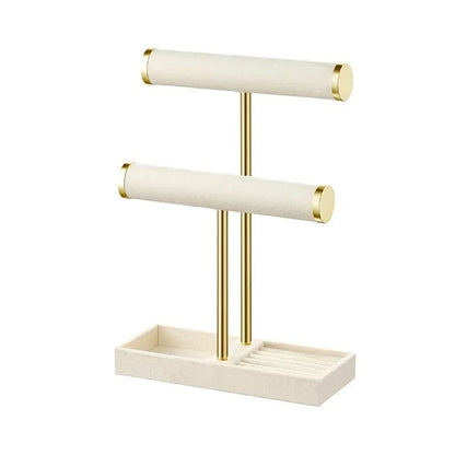 DISPLAYLIVA – Elegant Two-Level Jewelry Stand for Bracelets