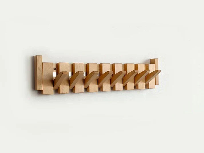 Elegant Wooden Coat Rack with Piano Design for Stylish Organization