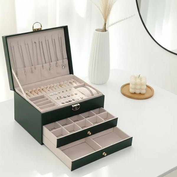 JEWELYN – Elegante organizador de joyas para un almacenamiento con estilo y para viajes