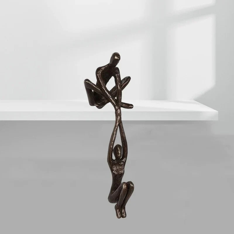Elysium Love Sculpture - Resin Home Decor, Unique Wall Decor