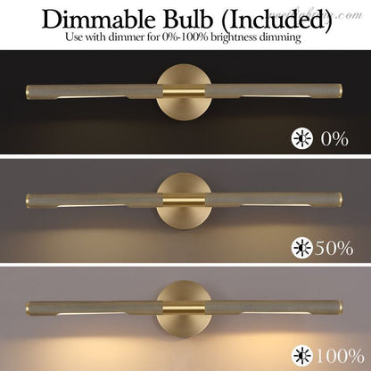 LED Artwork Illuminator Wall Mount Brass Picture Light for Paintings Photographs Gallery Frames Museum Quality Accent Lighting Adjustable