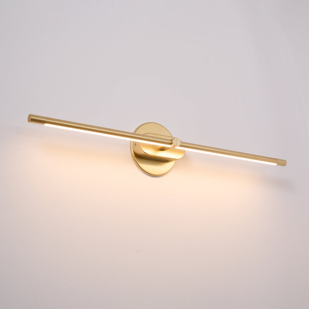 Rechargeable LED Wall Sconce Light with Touch Dimmer Switch for Bedroom Bathroom Mirror Vanity Hallway No Wiring Cordless Modern Linear