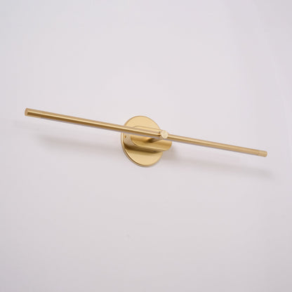 Lámpara de pared lineal recargable inalámbrica con control táctil: aplique de tocador con batería alimentado por USB para espejo de baño, dormitorio y armario