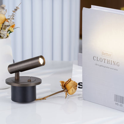 Adjustable LED Reading Sconce Black Metal 12 Inch Swing Arm for Bedroom Nightstand Task Light Directional Modern Wall Mount