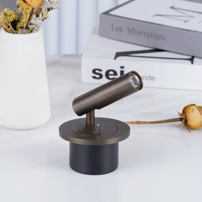 Rotating LED Reading Light for Bedroom Wall – Adjustable Bedside Sconce with Integrated LED – Modern Metal Task Light for Headboard