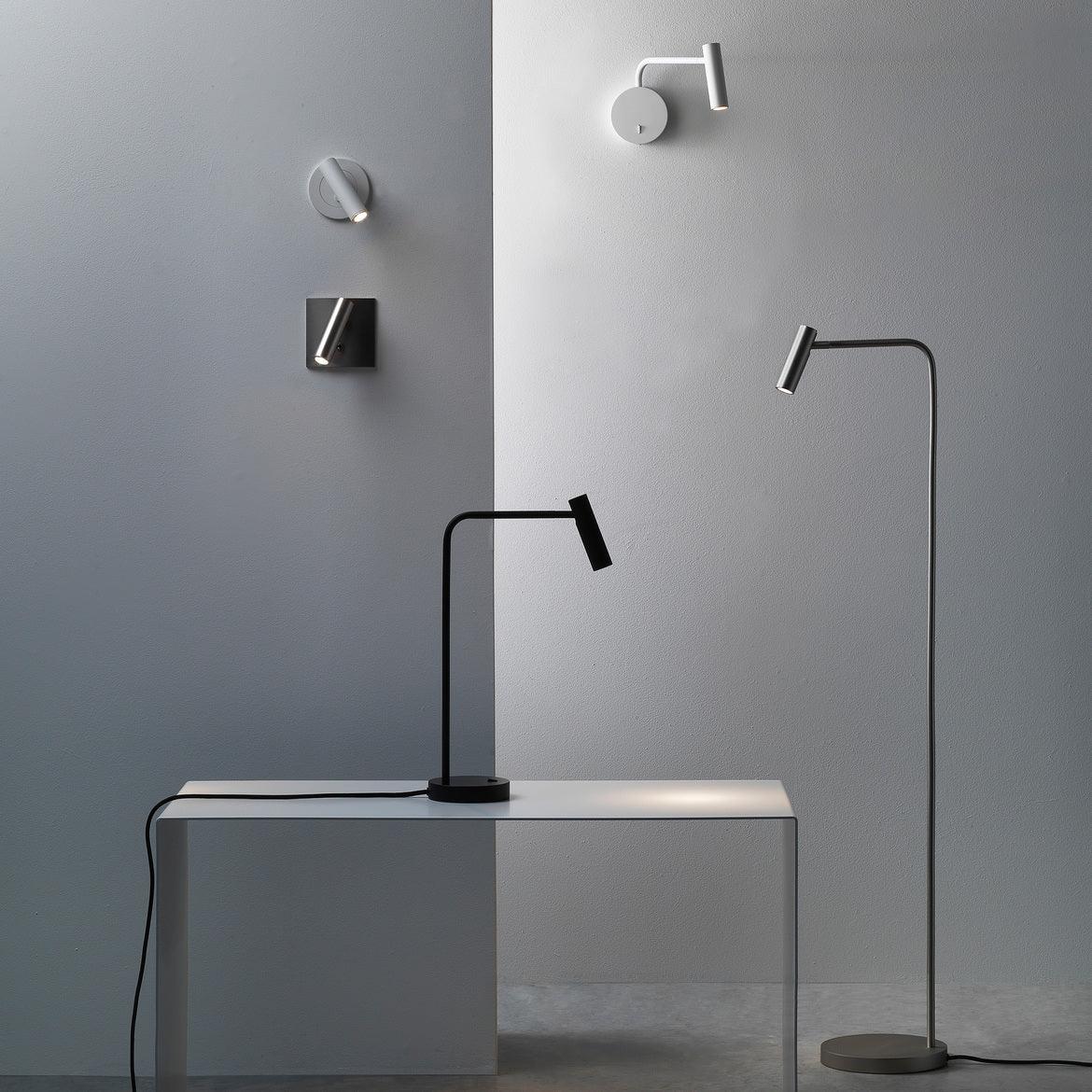 Adjustable LED Reading Sconce Black Metal 12 Inch Swing Arm for Bedroom Nightstand Task Light Directional Modern Wall Mount