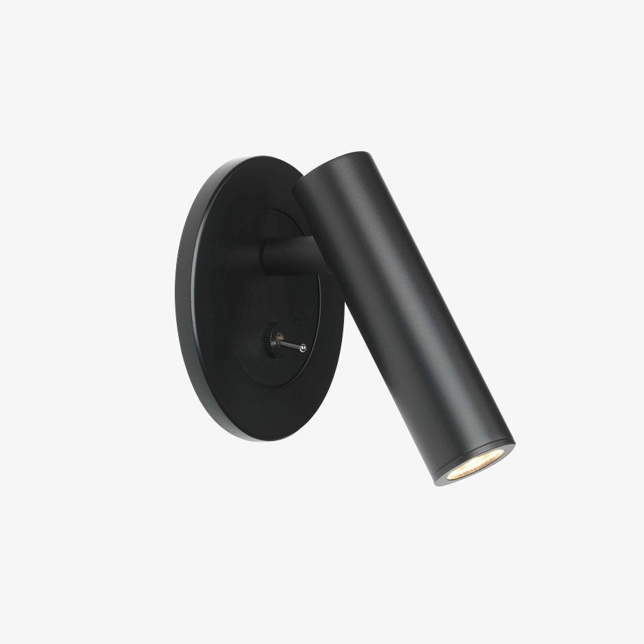 Adjustable LED Reading Sconce Black Metal 12 Inch Swing Arm for Bedroom Nightstand Task Light Directional Modern Wall Mount