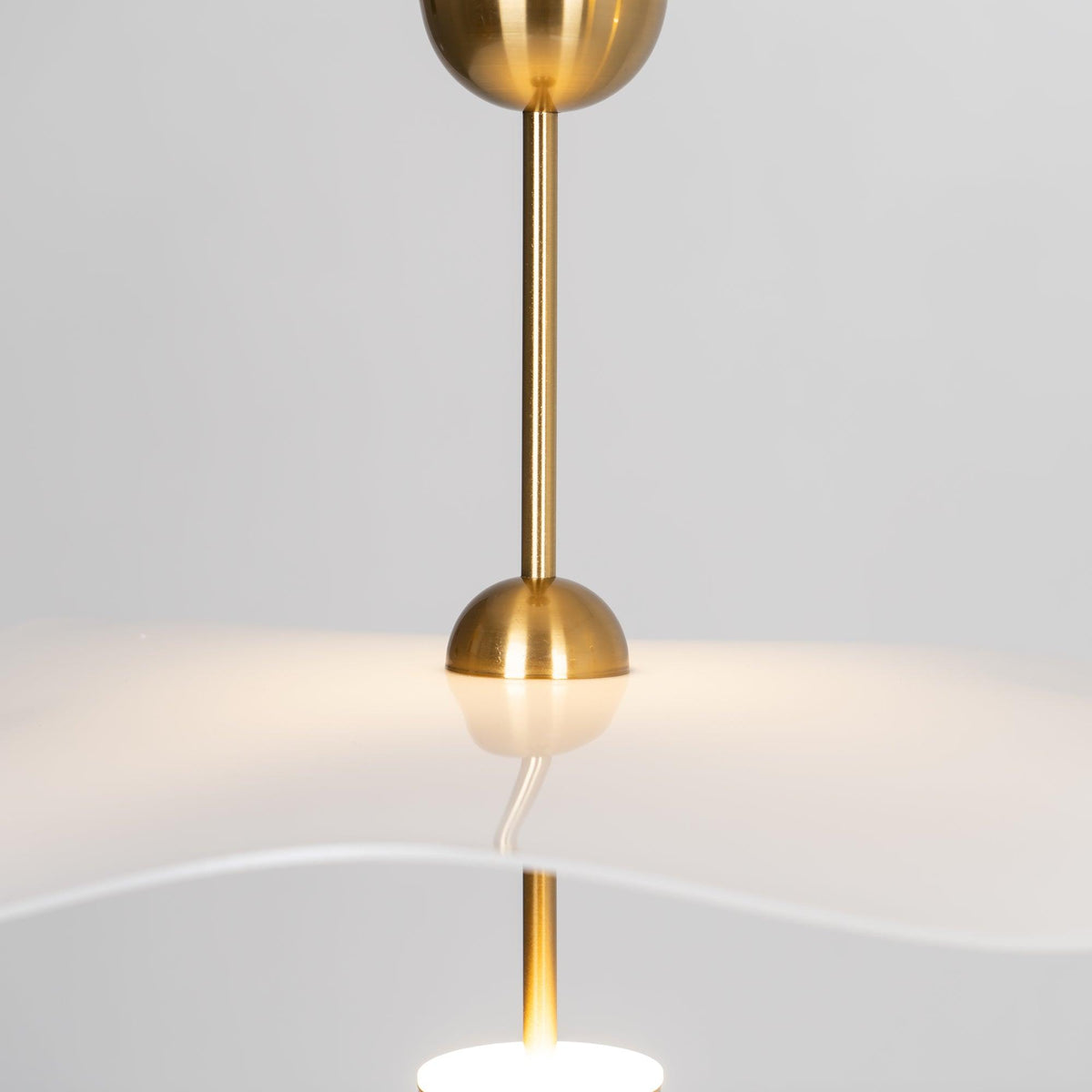 LED Pendant Light Fixture Gold Finish 16-24 in Hanging Chandelier for Kitchen Island Dining Room Living Room with Adjustable Rod Three Color