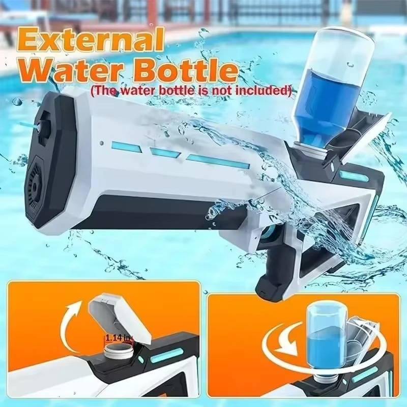 Epic Water Blaster | Automatic Electric Water Gun with Rapid Refill | 8-10m Firing Range for Endless Summer Fun