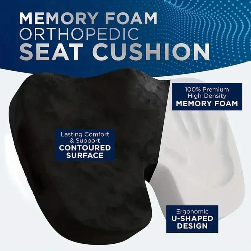 POSTURELAX – Memory Foam Seat Support Cushion