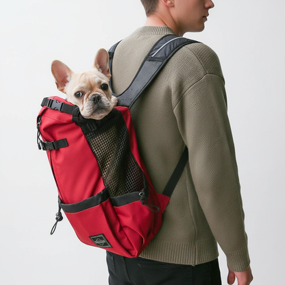 Dog Carrier Backpack for Small to Medium Pets – Hands-Free Travel Pack with Padded Straps & Ventilation