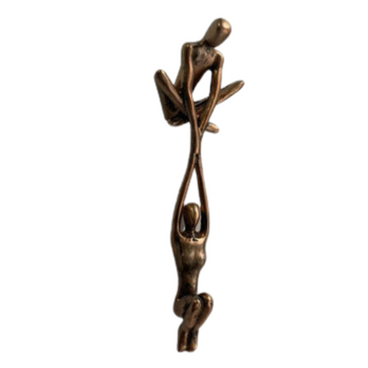 Escultura para decoración del hogar, escultura de amor eterno, pequeña figura de resina, estatua decorativa para estante y escritorio