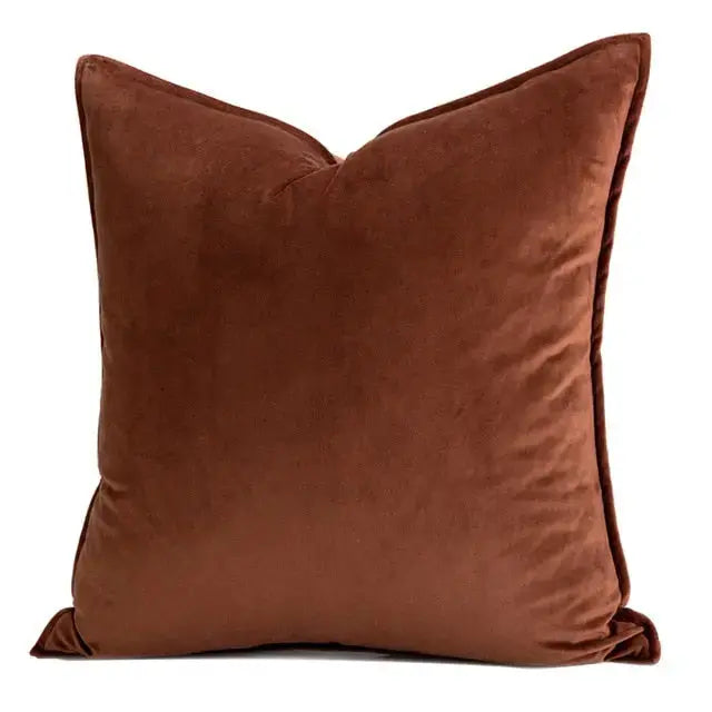 Plush Velvet Throw Pillow Cover 18x18 Inch Beige Hidden Zipper for Couch Bedroom Accent Decor Square Cushion Case Soft Home Textiles