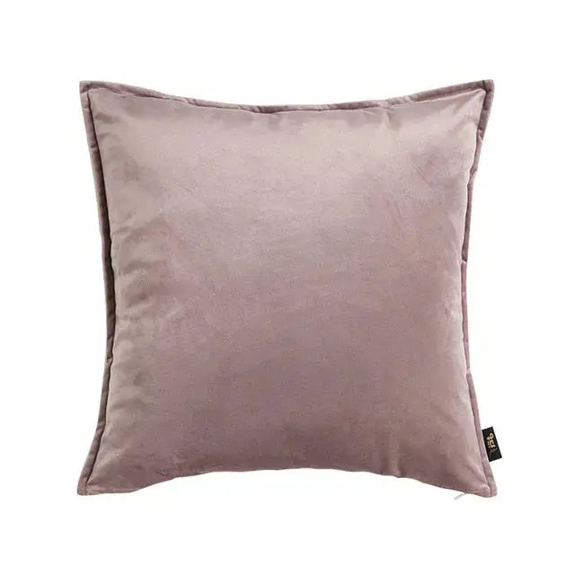 Plush Velvet Throw Pillow Cover 18x18 Inch Beige Hidden Zipper for Couch Bedroom Accent Decor Square Cushion Case Soft Home Textiles
