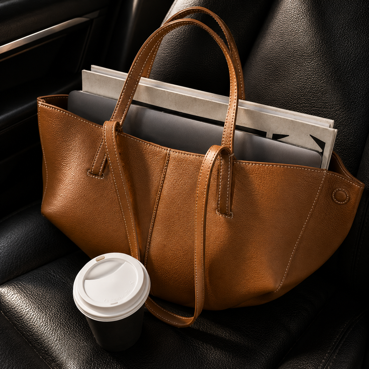 Bolso tote para el día a día | Bolso de hombro vintage con interior espacioso | Bolso versátil para uso diario