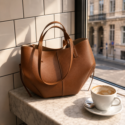 Bolso tote para el día a día | Bolso de hombro vintage con interior espacioso | Bolso versátil para uso diario