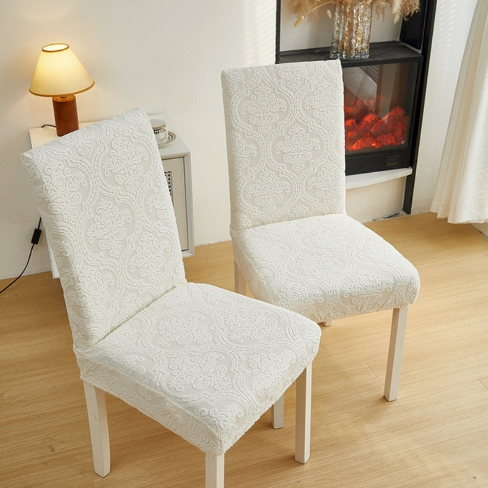 CharmWeave – Funda elegante de jacquard para silla