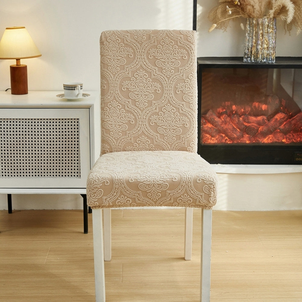 CharmWeave – Funda elegante de jacquard para silla
