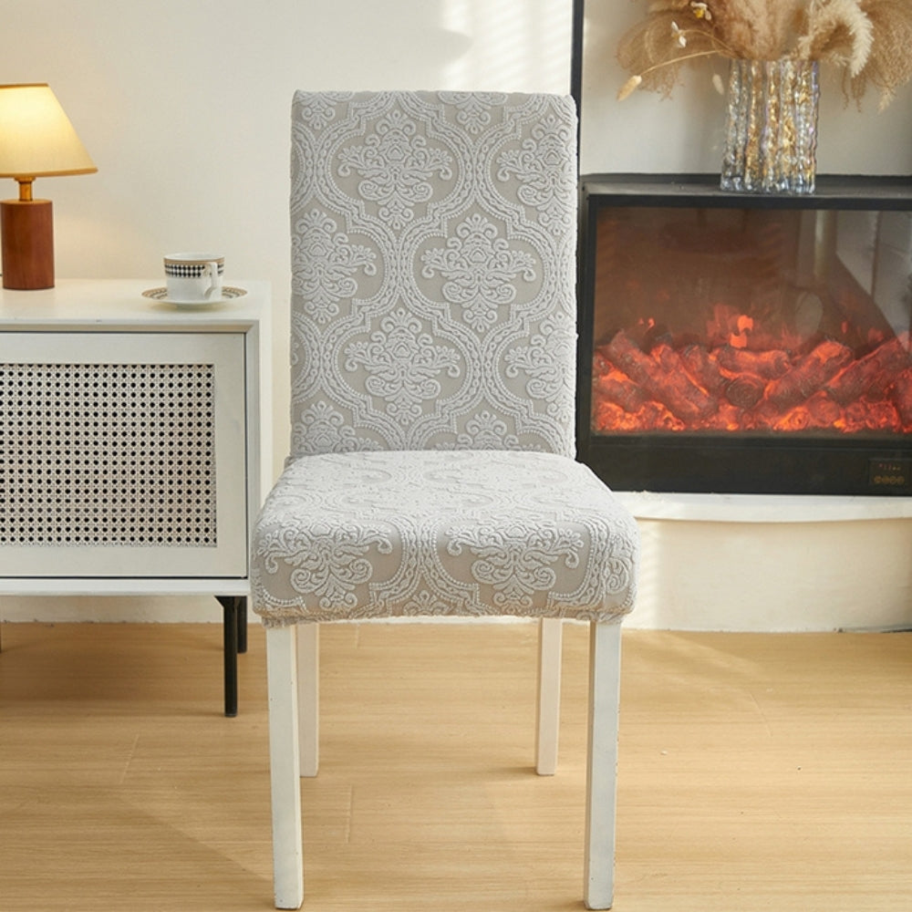 CharmWeave – Funda elegante de jacquard para silla