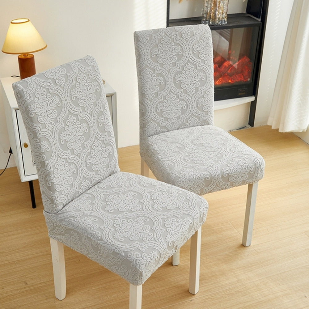 CharmWeave – Funda elegante de jacquard para silla