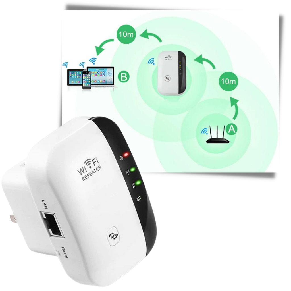 External WiFi Extender | High-Speed WiFi Booster with Extended Range | Reliable Signal Strength for Seamless Connectivity