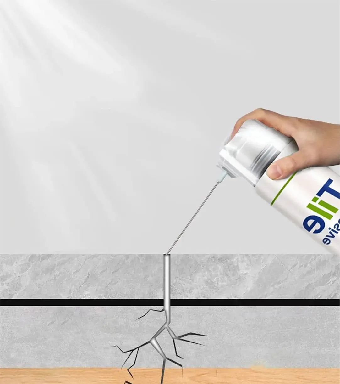 Tile Repair Adhesive Gel with Precision Needle Applicator for Loose Floor & Wall Tiles – Water-Resistant, Heat-Safe Bond for Ceramic, Stone