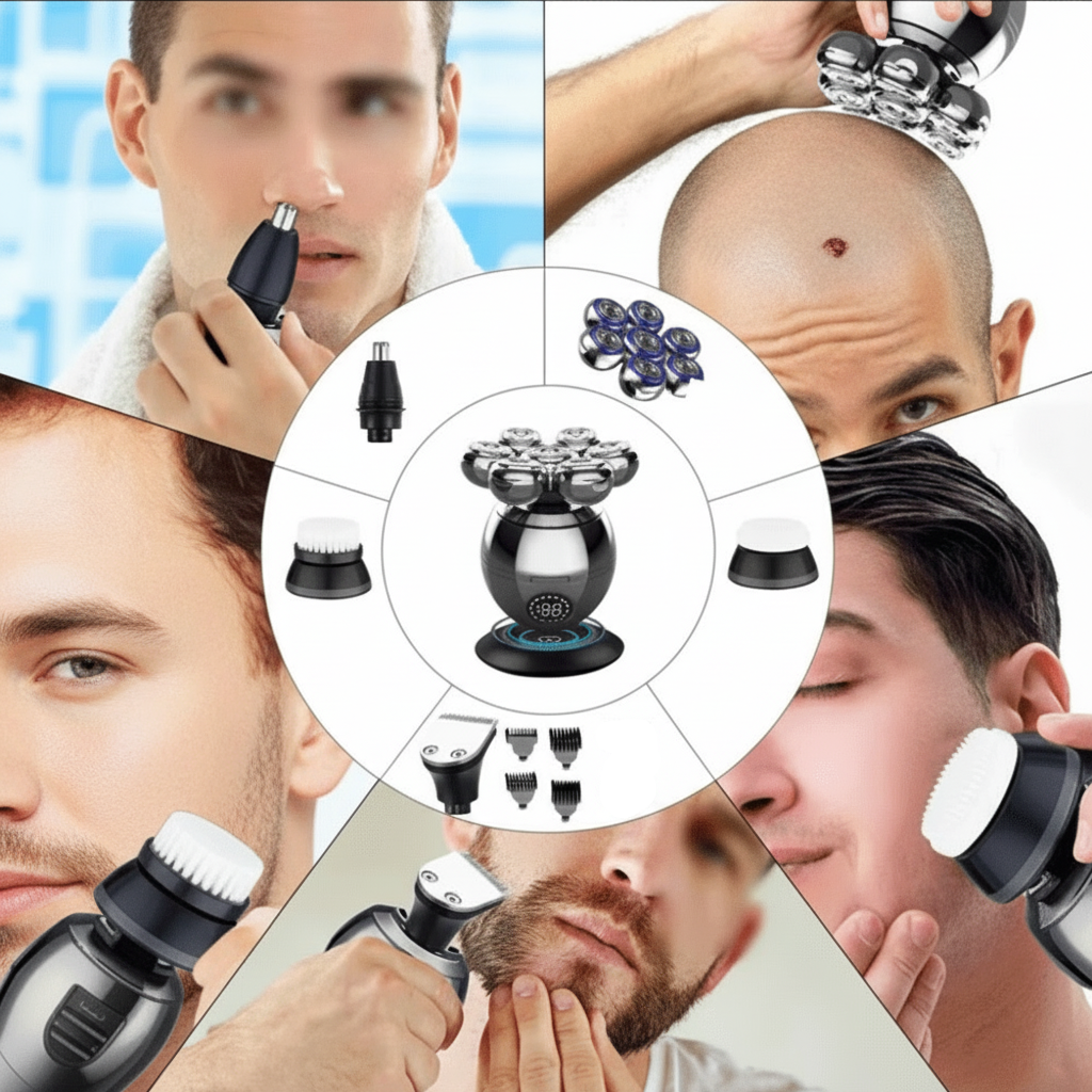 SHAVEXION – 7D Electric Shaver with Waterproof Wet and Dry Design