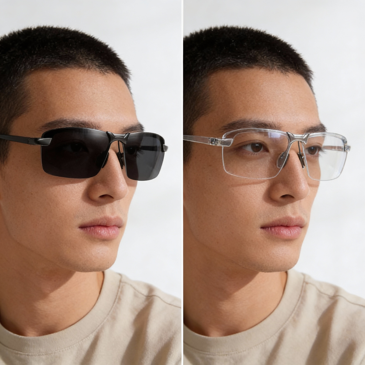 Light-Adaptive Driving Glasses with Polarized UV400 Lenses for Men & Women | Day-to-Night Transition Eyewear for Outdoor Sports, Fishing & R
