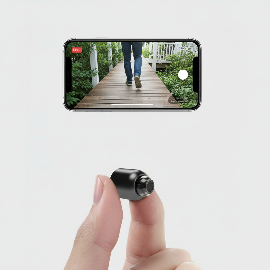 Compact WiFi Security Camera 1080p HD Indoor with Night Vision & Motion Alerts 120° Wide Angle Two-Way Audio Remote Monitoring for Home Offi