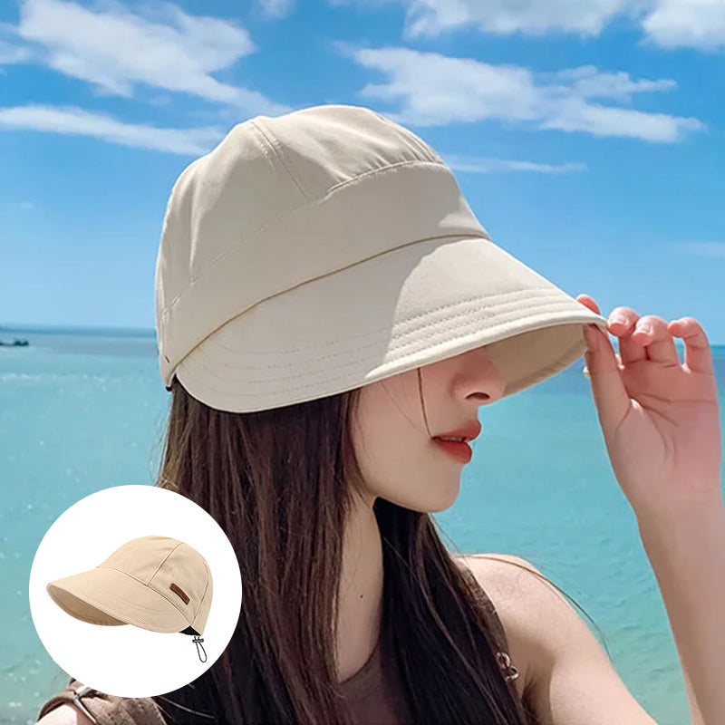 Women's Wide Brim Sun Hat with Adjustable Fit & Breathable Mesh for Beach, Hiking & Outdoor Activities