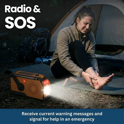 Kit de radio de emergencia portátil con energía solar
