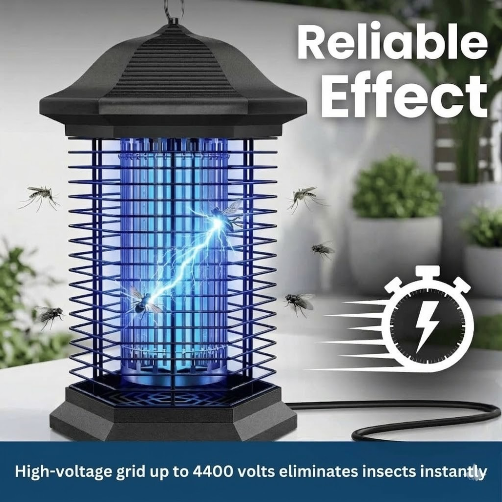 Eficaz lámpara matainsectos con luz UV