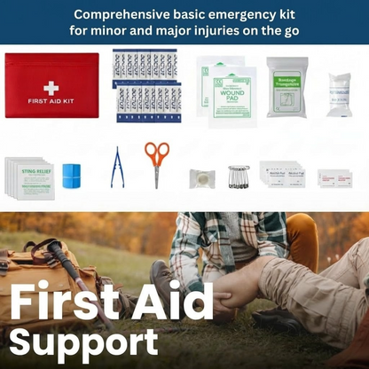 Kit esencial de supervivencia y equipo de emergencia para exteriores