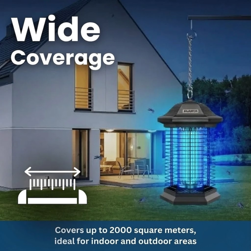 Eficaz lámpara matainsectos con luz UV