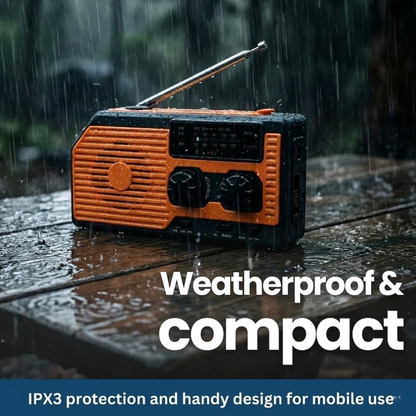 Kit de radio de emergencia portátil con energía solar