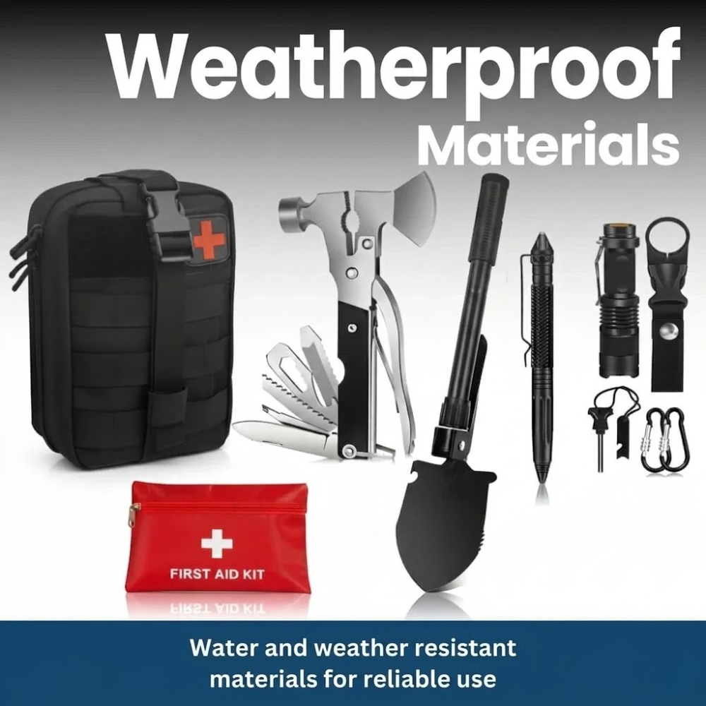Kit esencial de supervivencia y equipo de emergencia para exteriores