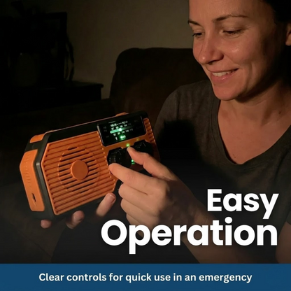 Kit de radio de emergencia portátil con energía solar