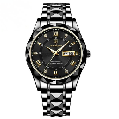 Reloj para hombre resistente al agua prémium con esfera luminosa