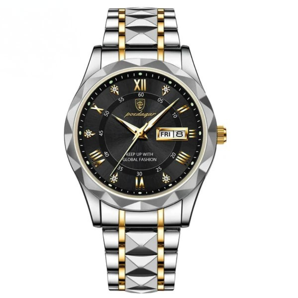 Reloj para hombre resistente al agua prémium con esfera luminosa