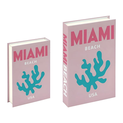 Fablea Decorative Book Set - Travel Series, Stylish Accent with Hidden Storage