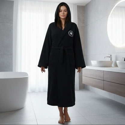 COZARA – Extra Long Flannel Bathrobe with Hood for Cozy Everyday Warmth