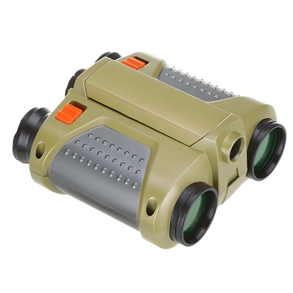 Kids Night Vision Binoculars 4x30 Magnification Waterproof Shockproof for Outdoor Camping Nature Exploration Wildlife Watching Backyard Adve