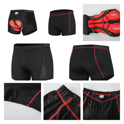 Padded Motorcycle Riding Shorts with 3D Gel Cushioning for Men & Women Bikers | Moisture-Wicking Compression Shorts for Long Rides
