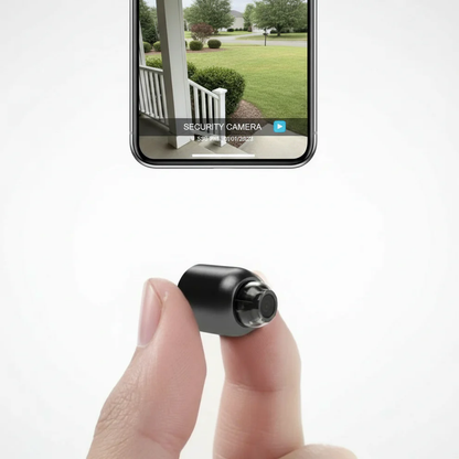 Cámara de seguridad WiFi compacta 1080p con visión nocturna