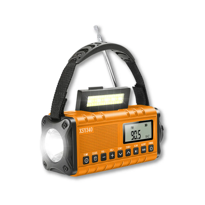Radio de emergencia solar portátil